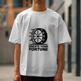 Creëer uw fortuin Motivatie T-shirt
