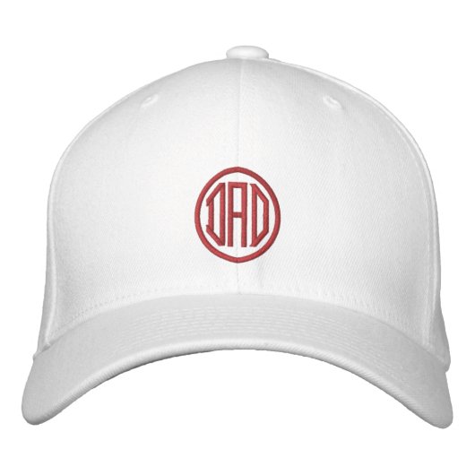 Creëer Uw Geborduurde Custom Monogram DAD A01 Pet (Voorkant)