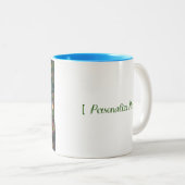 Creëer Uw gelukkige plaats Tweekleurige Koffiemok (Voorkant rechts)