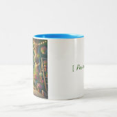 Creëer Uw gelukkige plaats Tweekleurige Koffiemok (Center)