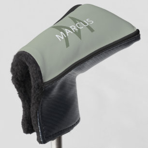 Creëer Uw Monogram Licht Groene Putter Golfheadcover