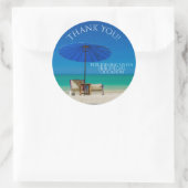 Creëer uw persoonlijke dank u ronde sticker (Tas)