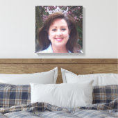 Creëer Uw Portret 12x12 Canvas Print (Insitu (Slaapkamer))