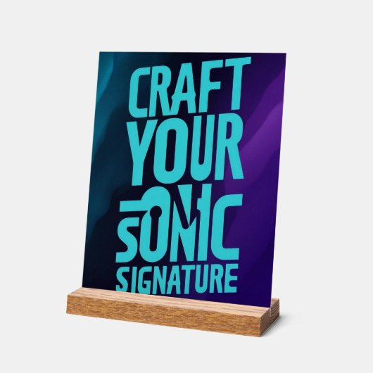 Creëer uw Sonic-handtekening Acryl Bord (Hoek)