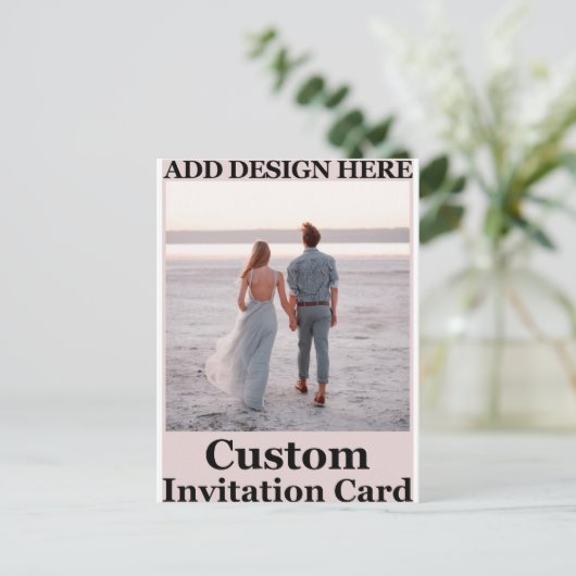 creëer uw unieke gewoonte briefkaart (Staand voorkant)