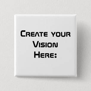 Creëer Uw Visie Vierkante Button 5,1 Cm