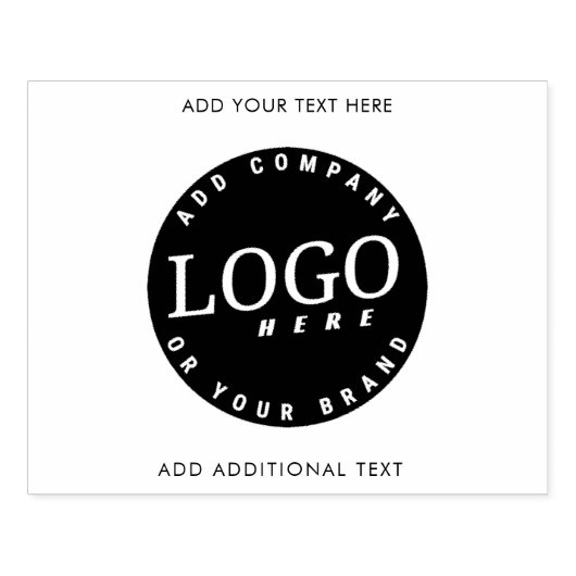 Creëer Uw zakelijke Logo en aangepaste tekst Rubberstempel (Afrduk)