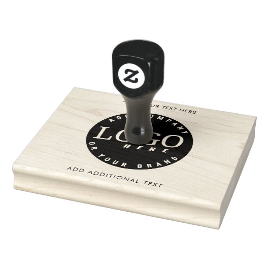 Creëer Uw zakelijke Logo en aangepaste tekst Rubberstempel (Stempel)