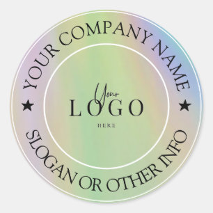 Creëer Uw zakelijke Logo - Klassieke Ronde Sta Sticker