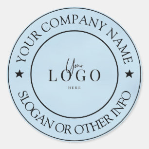 Creëer Uw zakelijke Logo - Klassieke Ronde Sta Sticker