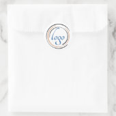 Creëer Uw zakelijke Logo Ronde Sticker (Tas)