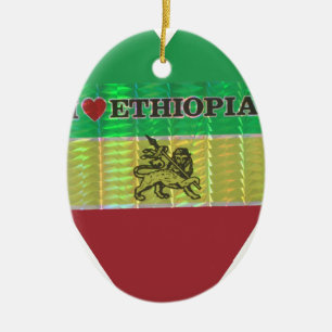 Creëer van je eigen ik hou van Beauful Ethiopia Keramisch Ornament