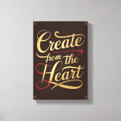 Creëer vanuit het hart canvas afdruk (Voorkant)