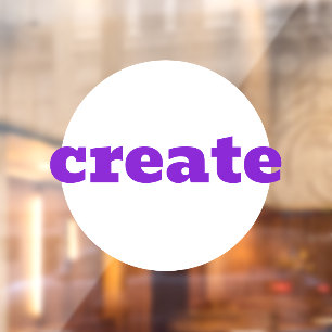 Creëer-vensterkoppeling Raamsticker