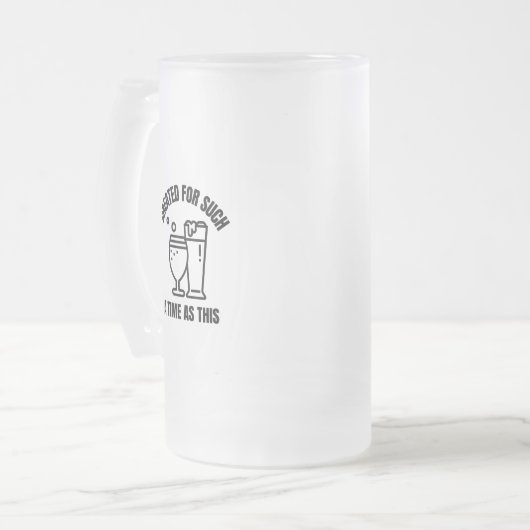 Creëer voor een tijd als dit bier matglas bierpul (Voorkant links)