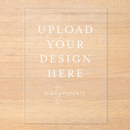 Creëer voor jezelf, 5x7 acryl uitnodigingen (Voorkant)