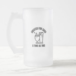 Creëer voor zo lang als dit bier matglas bierpul