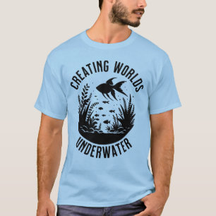 Creëer werelden Onderwater Aquascaping Fish Keeper T-shirt