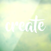"Creëer" Window Cling Raamsticker (Vel 3)