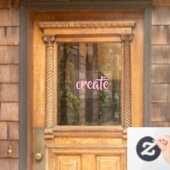 "Creëer" Window Cling Raamsticker (Huis Deur)