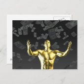 Creëer winst of geldwinst, gemakkelijk met Man Briefkaart (Voorkant / Achterkant)