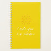 Creëer you Own Sunshine Quote l Modern Yellow Planner (Voorkant)