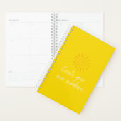 Creëer you Own Sunshine Quote l Modern Yellow Planner (Display)