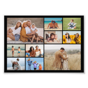 Creëer Your Ewn 10 Photo Collage Photo Enlargement Foto Afdruk