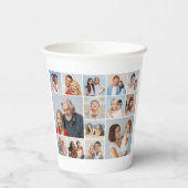 Creëer Your Ewn 14 Photo Collage Papieren Bekers (Achterkant)