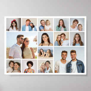 Creëer Your Ewn 14 Photo Collage Poster