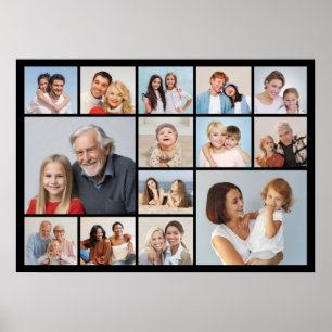 Creëer Your Ewn 14 Photo Collage Poster