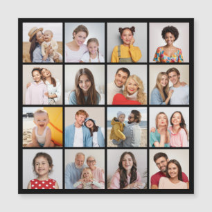 Creëer Your Ewn 16 Photo Collage Magnetic Kaart
