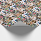 Creëer Your Ewn 16 Photo Collage Personalized Cadeaupapier (Hoek)
