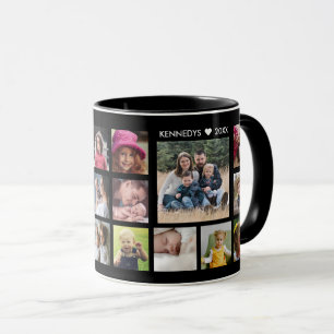 Creëer Your Ewn 18 Photo Collage Family Name Blac Mok