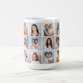 Creëer Your Ewn 18 Photo Collage Koffiemok (Center)