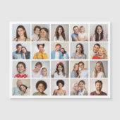 Creëer Your Ewn 20 Photo Collage Magnetic Kaart (Voorkant)