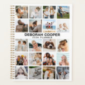 Creëer Your Ewn 20 Photo Collage Personalized Year Planner (Voorkant)