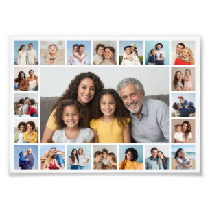 Creëer Your Ewn 21 Foto Collage Foto Enlargement Afdruk