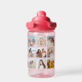Creëer Your Ewn 21 Photo Collage Kind Waterfles (Achterkant)