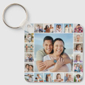 Creëer Your Ewn 21 Photo Collage Sleutelhanger (Voorkant)