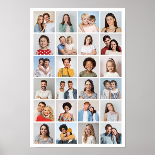 Creëer Your Ewn 24 Photo Collage Poster (Voorkant)