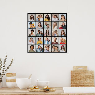 Creëer Your Ewn 25 Photo Collage Poster