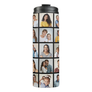 Creëer Your Ewn 25 Photo Collage Thermosbeker