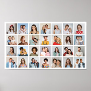Creëer Your Ewn 28 Photo Collage Poster