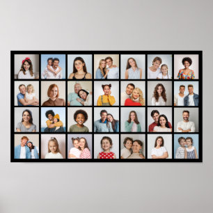 Creëer Your Ewn 28 Photo Collage Poster