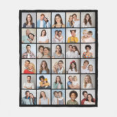 Creëer Your Ewn 30 Photo Collage Fleece Deken (Voorkant)