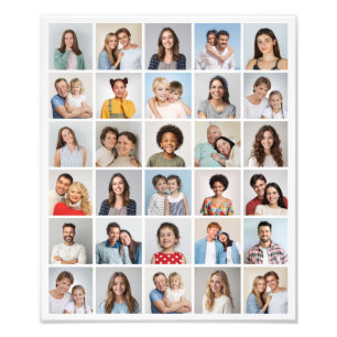 Creëer Your Ewn 30 Photo Collage Photo Enlargement Foto Afdruk