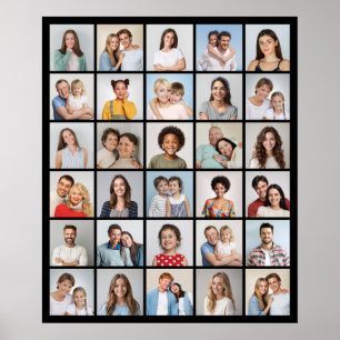 Creëer Your Ewn 30 Photo Collage Poster