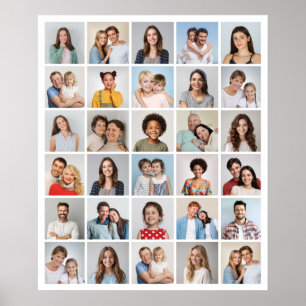 Creëer Your Ewn 30 Photo Collage Poster