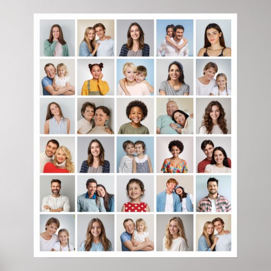 Creëer Your Ewn 30 Photo Collage Poster (Voorkant)